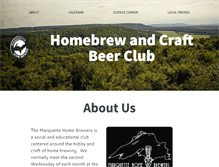 Tablet Screenshot of marquettehomebrewers.com